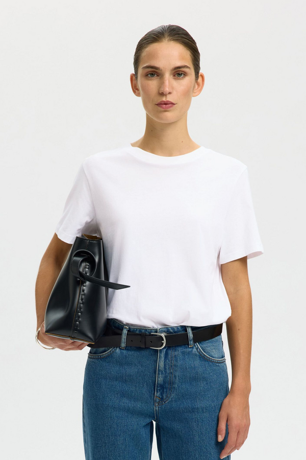 My Essential SS O-Neck Tee - Bright White