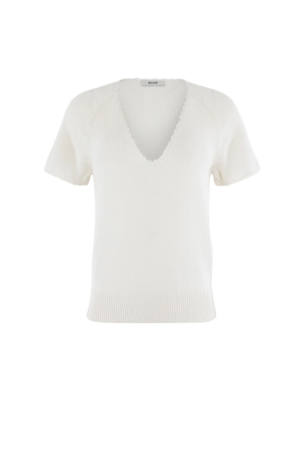 Pullover V-hals - Off White