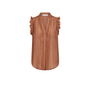 Reggie Frill Top - Camel