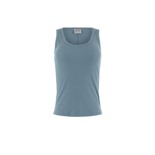 Racer Top - Denim Blue