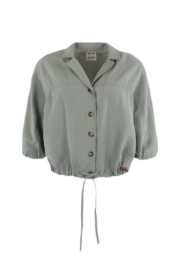 Mosi Blouse - Olive Solid