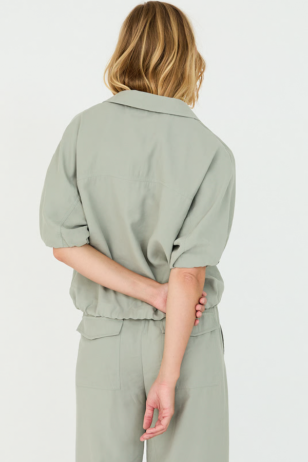 Mosi Blouse - Olive Solid
