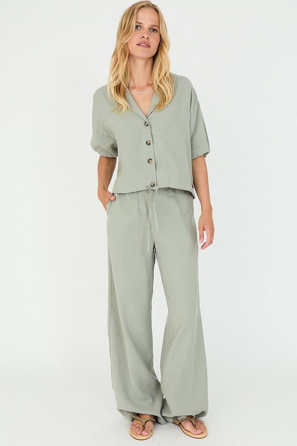 Charles Pantalon - Olive Solid