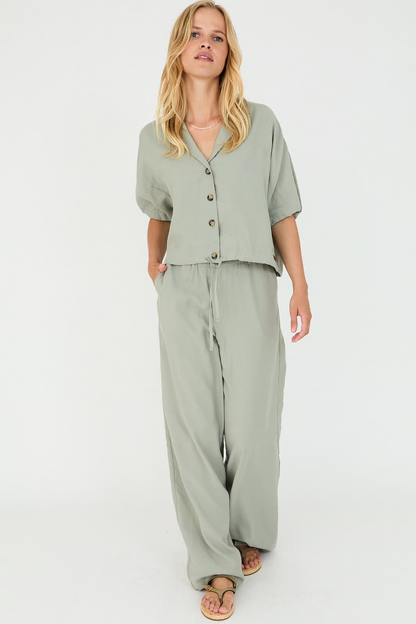 Charles Pantalon - Olive Solid