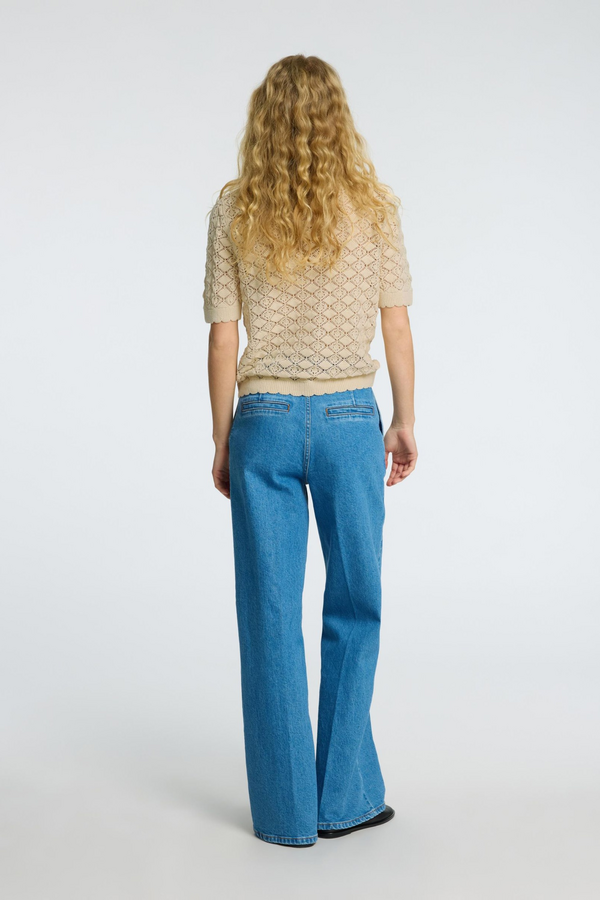 Mattis 2/4 Linen Blend Cardigan - Birch