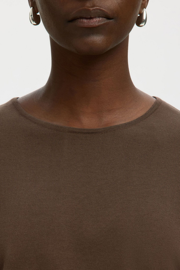 Toledo 2/4 Knit O-Neck - Chocolate Chip