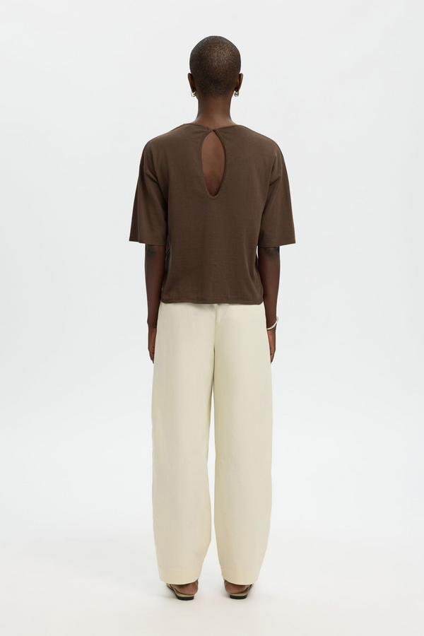 Toledo 2/4 Knit O-Neck - Chocolate Chip