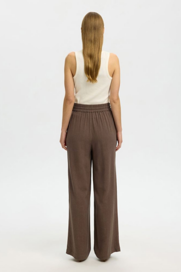 Viva-Gulia High Waist Long Sun Pants - Chocolate Chip