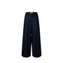 Lyra HW Wide Linen Blend Pant - Dark Sapphire