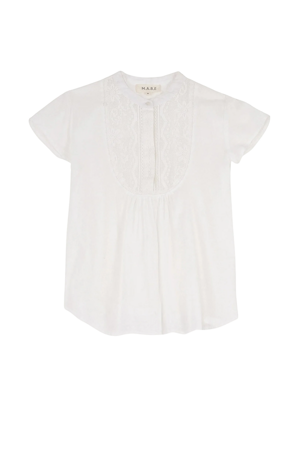 Freya Short Sleeve Top - White
