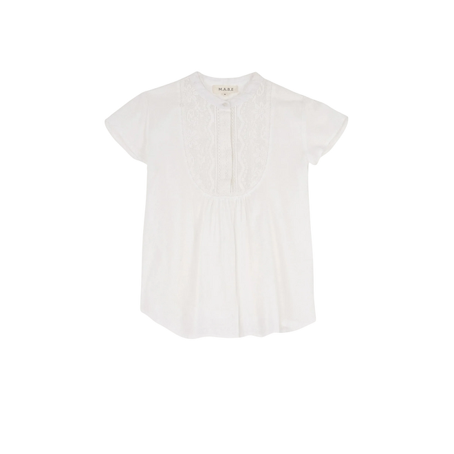 Freya Short Sleeve Top - White