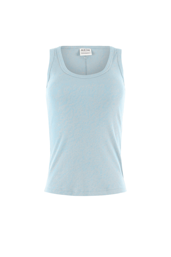 Racer Top - Denim Blue