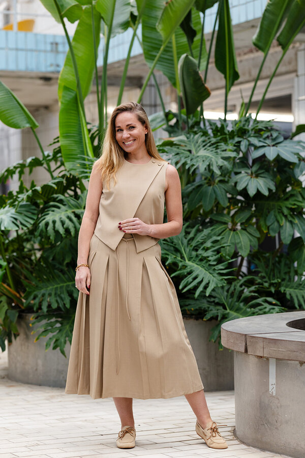 Camia HW Long Skirt - Incense