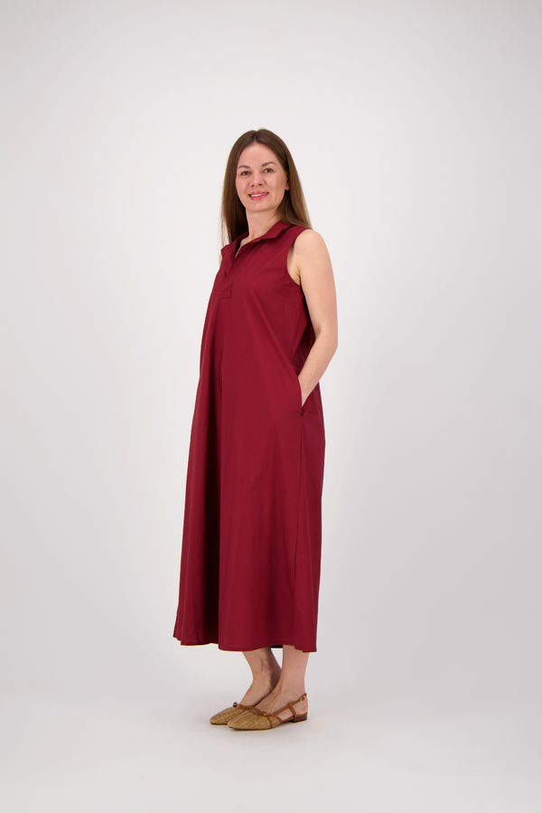 Liz Dress - Dark Red