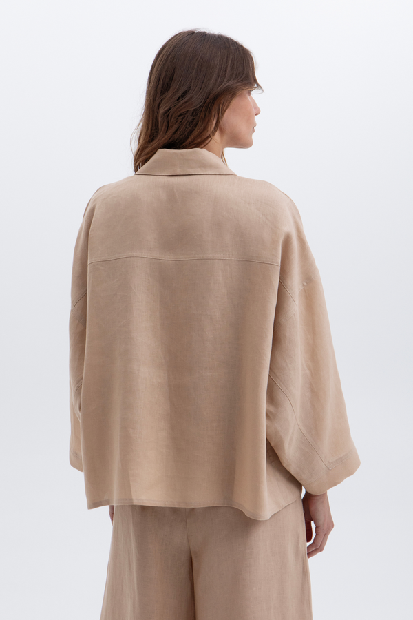 Linen Blouse - Beige
