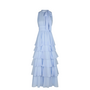 Marli Solid Chiffon Dress - Light Blue