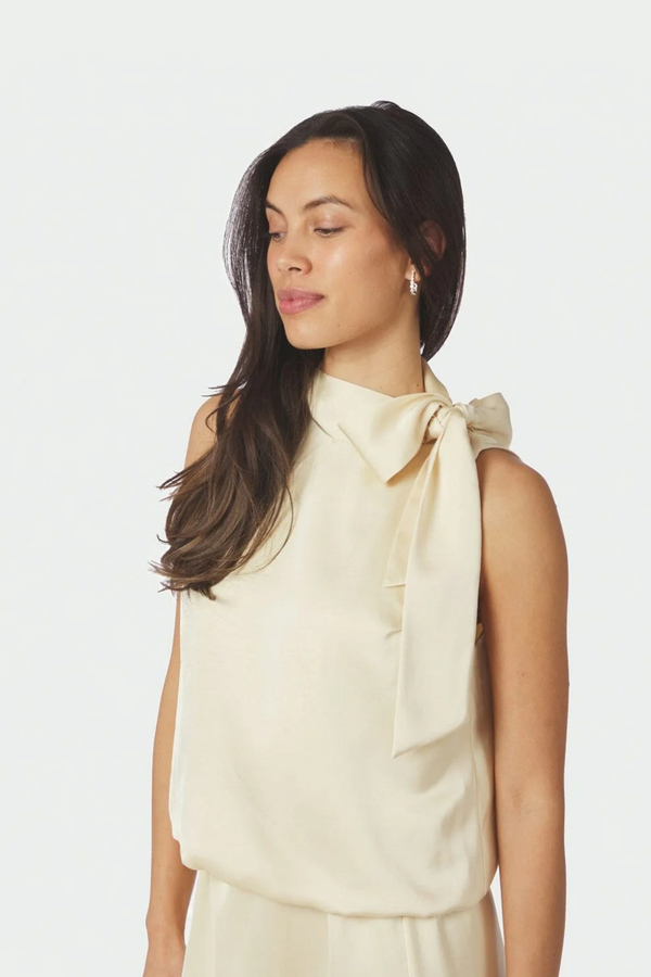 Veda Heavy Sateen Top - Light Yellow