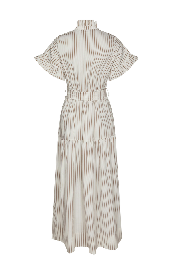 Nellie Wide Stripe Dress - Ivory