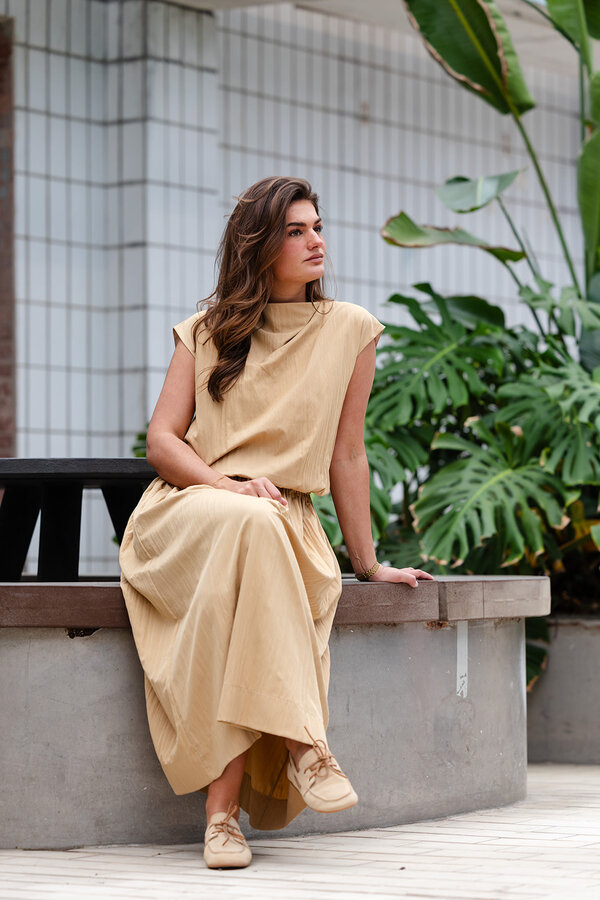 Midi Skirt - Gold
