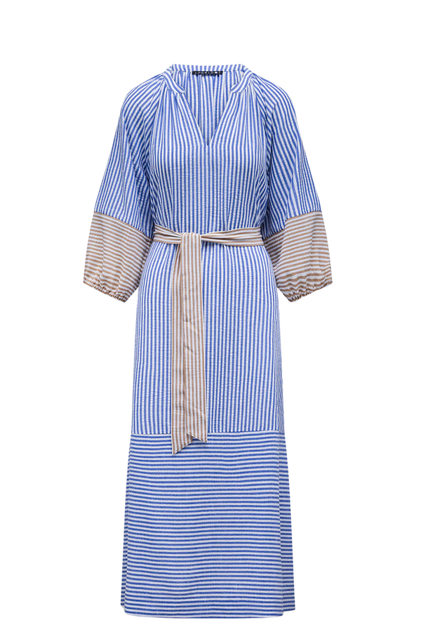 Saar Jurk - Blauw Multi