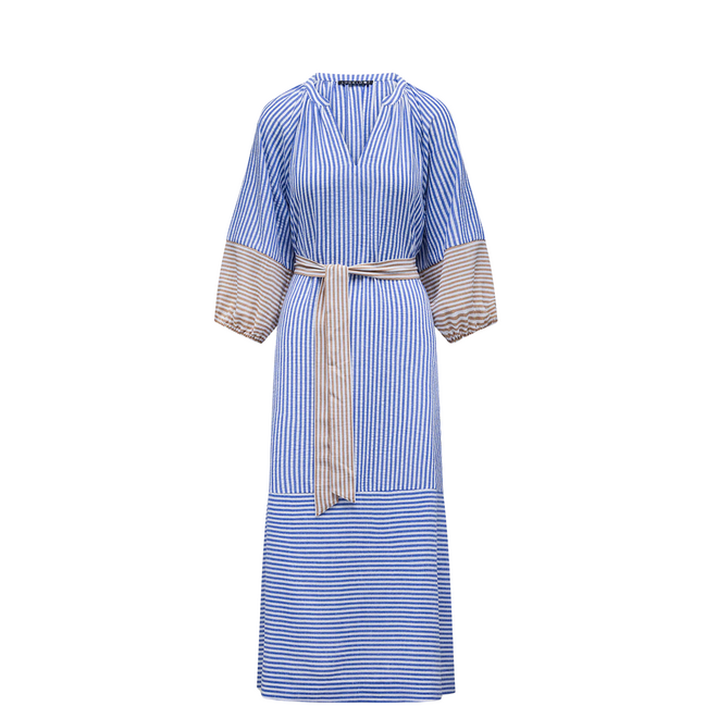 Saar Jurk - Blauw Multi