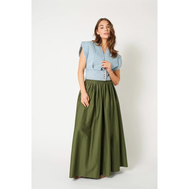 Pfeiffer Denim Top - Light Snow Wash Blue