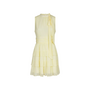 May Solid Chiffon Dress - Light Yellow