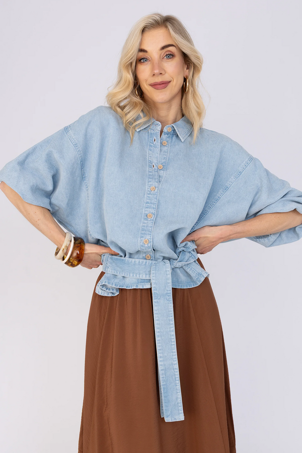 Cecile Blouse - Light Denim