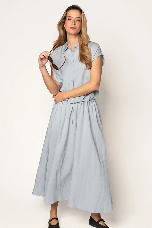 Aimee Skirt - Fog Blue