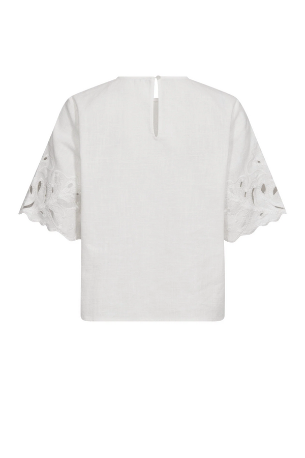LitaCC Linnen SS Blouse - White