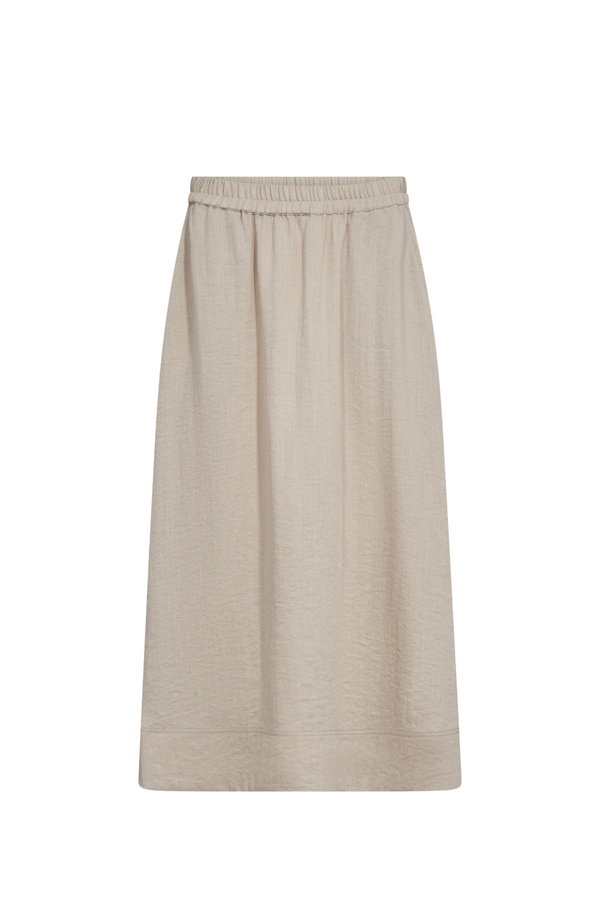 EvaCC Midi Elastic Skirt - Walnut