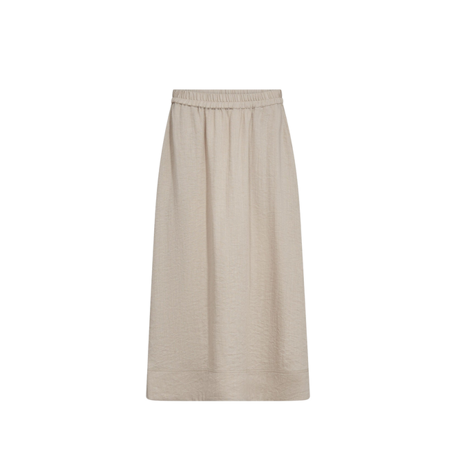 EvaCC Midi Elastic Skirt - Walnut