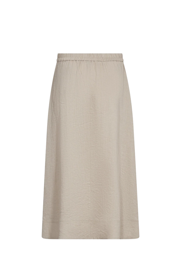 EvaCC Midi Elastic Skirt - Walnut