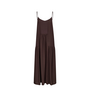 Sunrise Block Strap Dress - Dark Brown