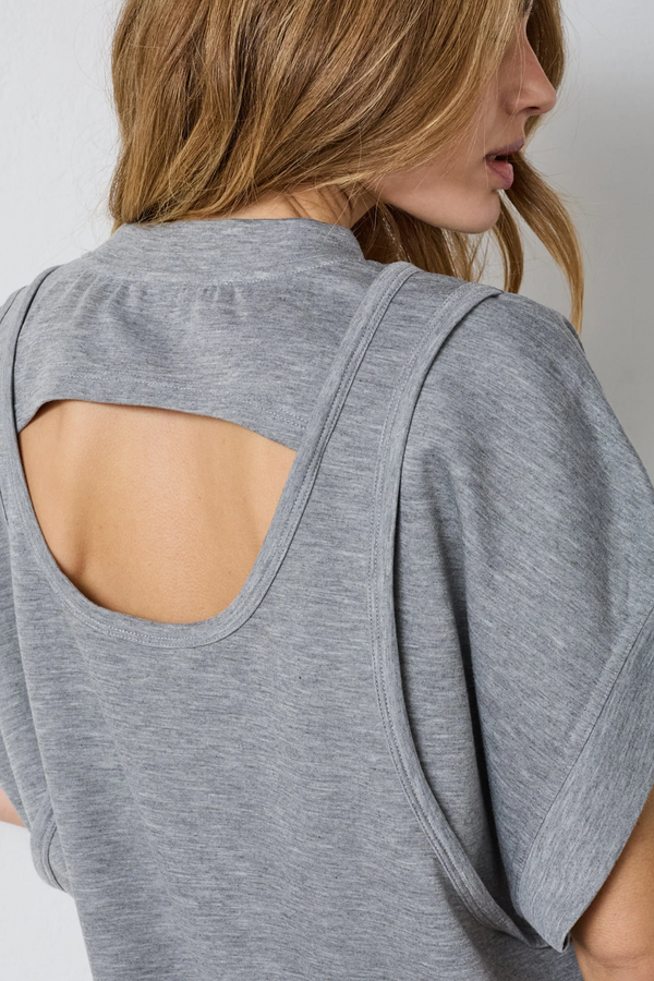 Lance Sweat Dress - Grey Melange