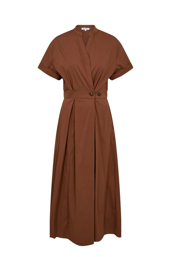 Elara Wrap Dress - Suntan