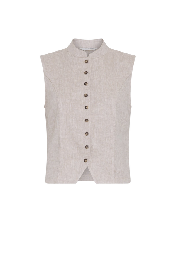 Viana Ginia Waistcoat - Sand Melange