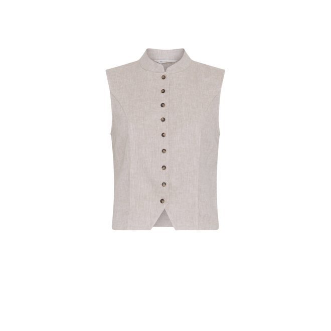 Viana Ginia Waistcoat - Sand Melange