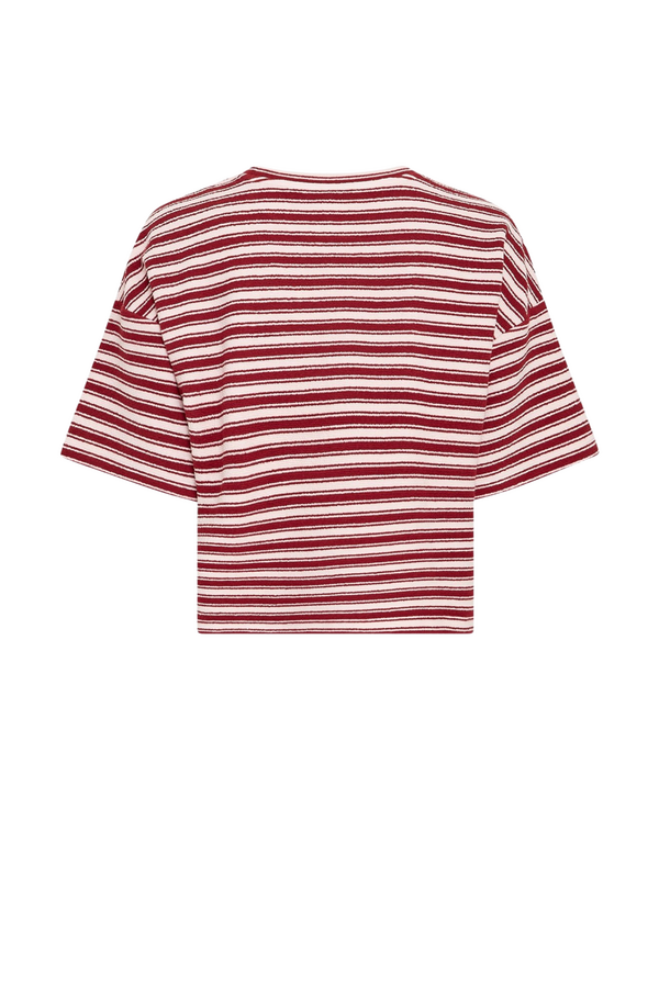 Cessalia Tee Stripe - Lotus Rhubarb