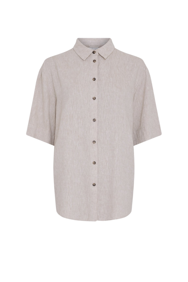 Viana Ginia 3/4 Shirt - Sand Melange