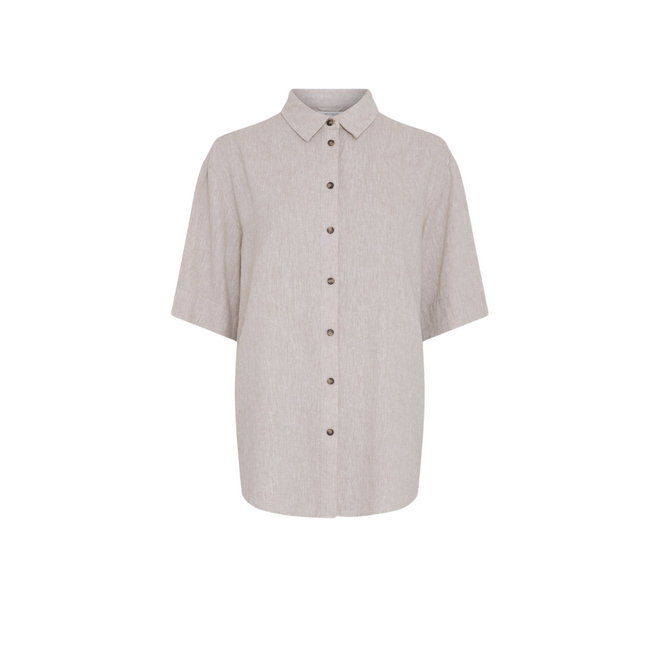 Viana Ginia 3/4 Shirt - Sand Melange