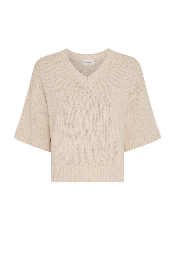 Hannalie 2/4 V Pullover - Bleached