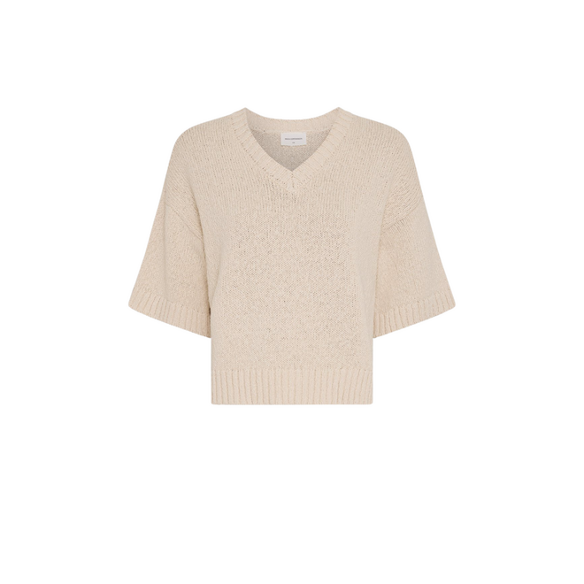 Hannalie 2/4 V Pullover - Bleached