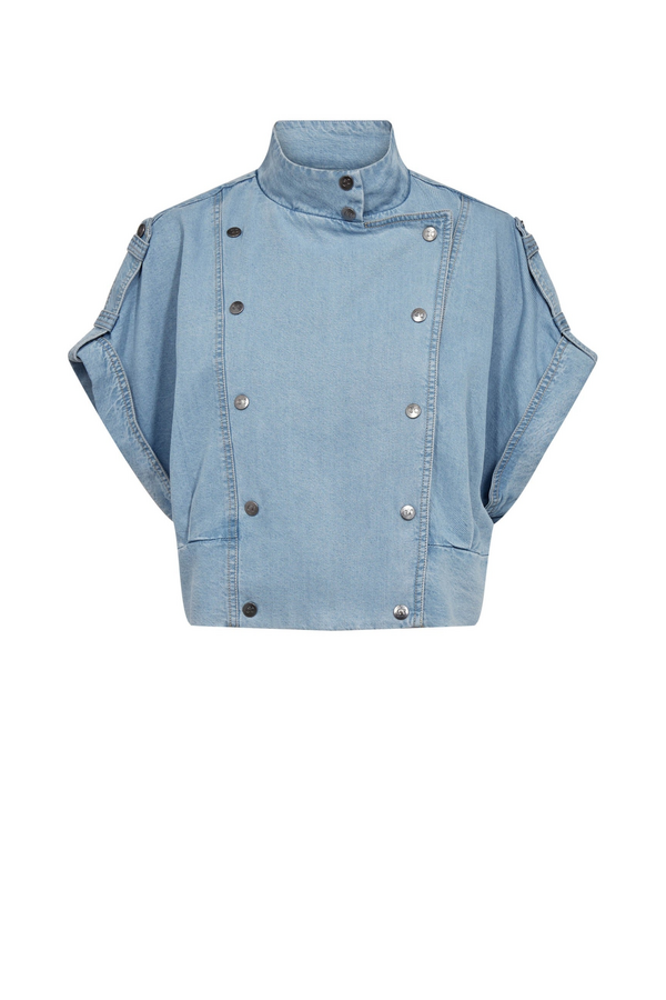 Tilly Vest - Fade Denim