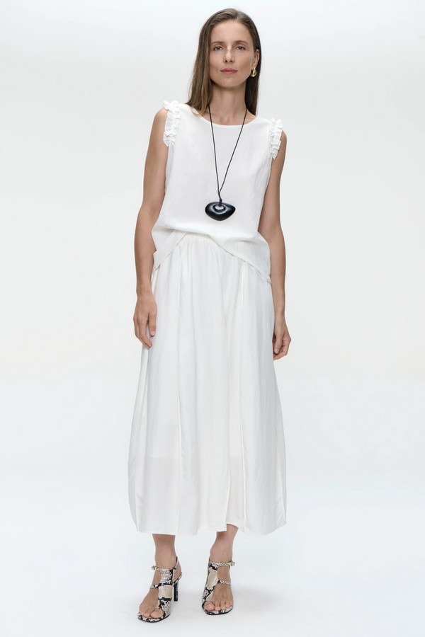 Masako Viscose Mix Top - White