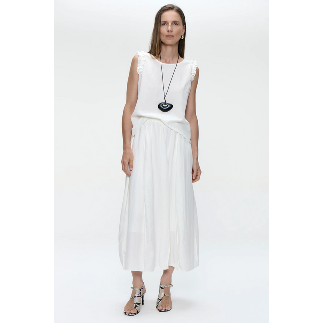 Mariko Viscose Skirt - White