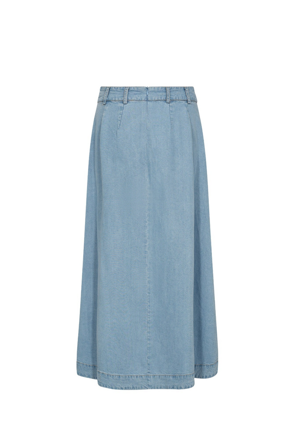 Tilly Anya Pleat Skirt - Fade Denim