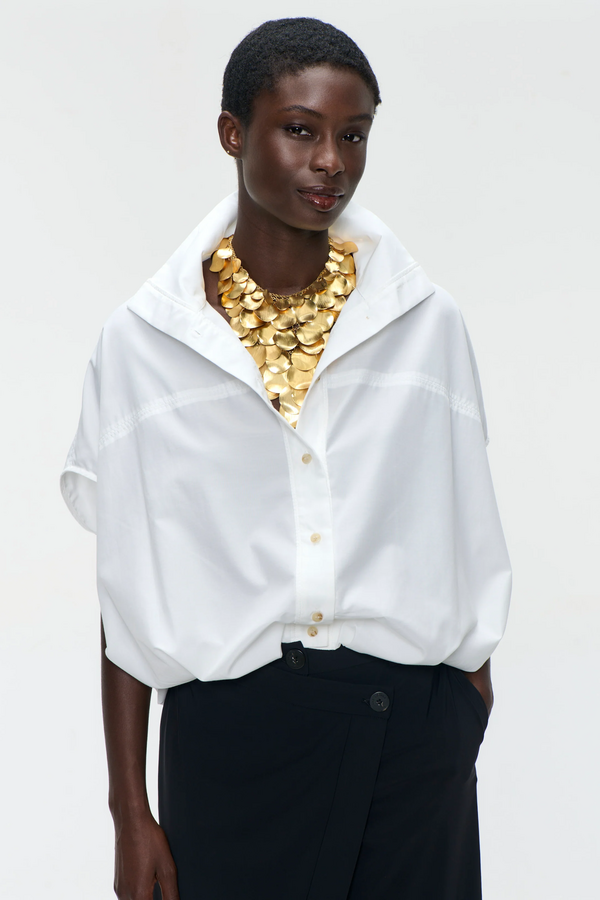 Anda Oversized Blouse - Off White
