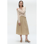 Alle Voile Cotton Skirt - Beige