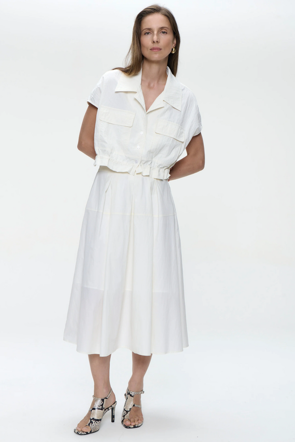 Chiko Taffeta Jacket - Off White
